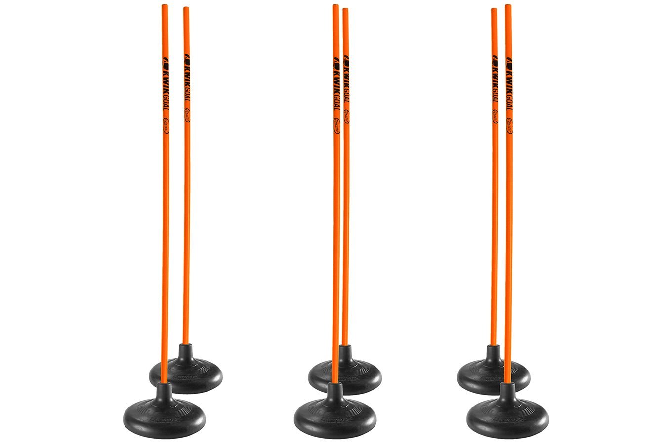 Kwikgoal Premier Coaching Sticks | 16B22 Training equipment Kwikgoal Hi-Vis Orange 