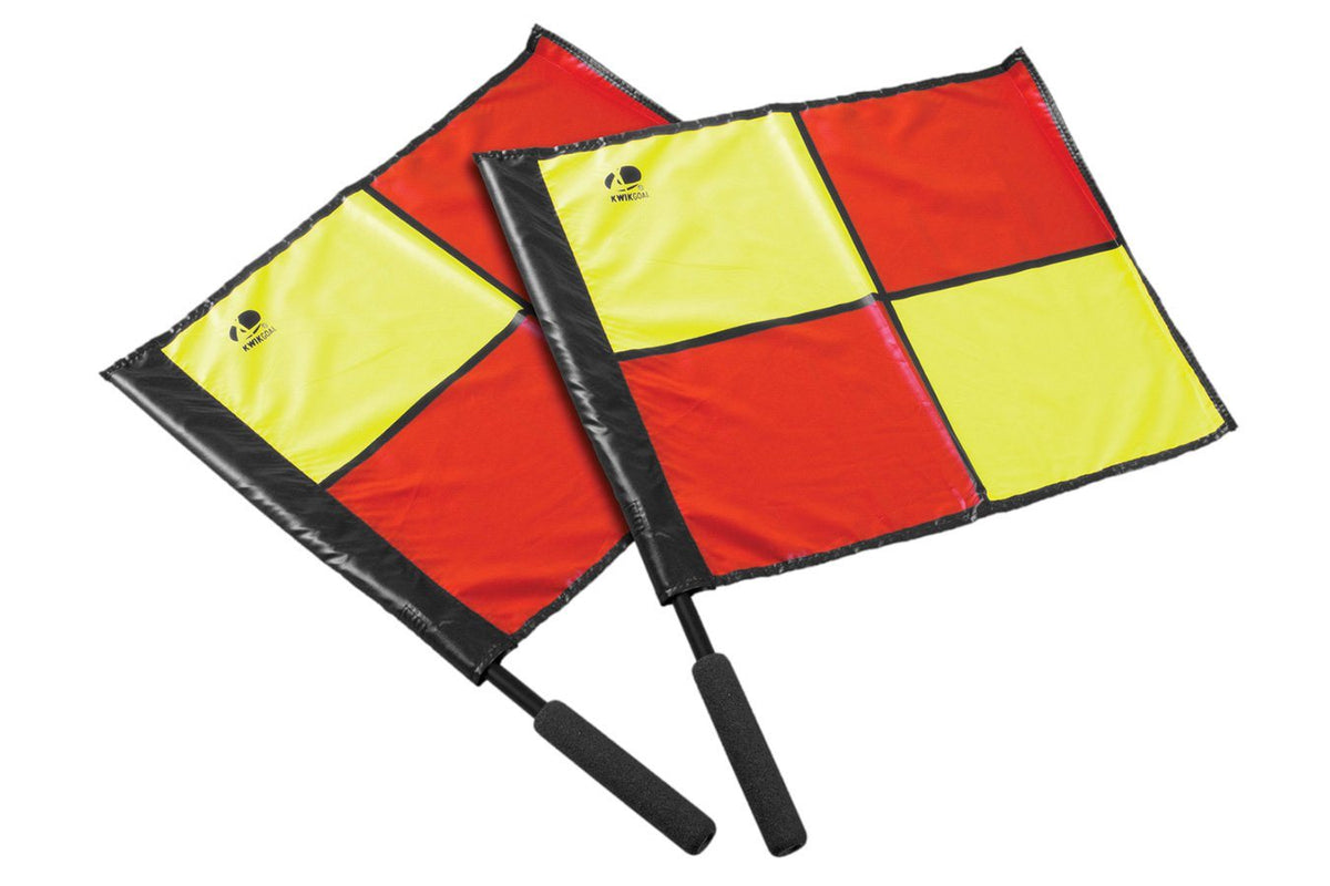 KwikGoal Premier Linesman Flags | 15B1801 Referee kwikgoal Red/Yellow 