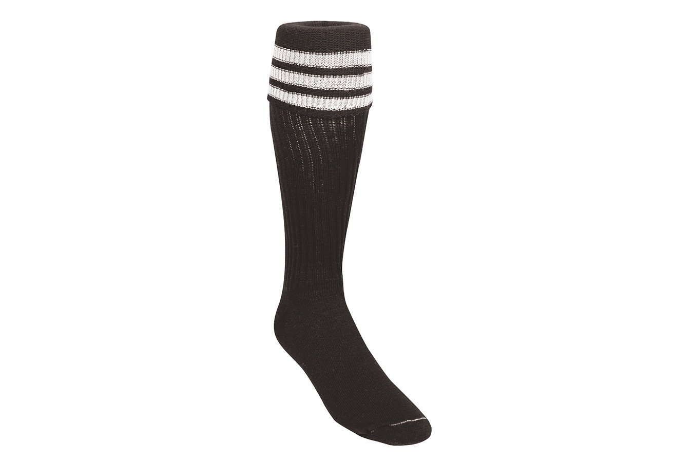 Black Red/Gold 3-Stripe Team Sock