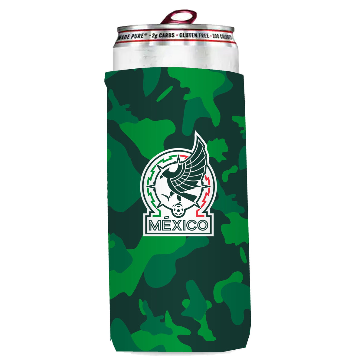 Logo Mexico Soccer Team Patterned Can Coozie Coozie Logo Brands 