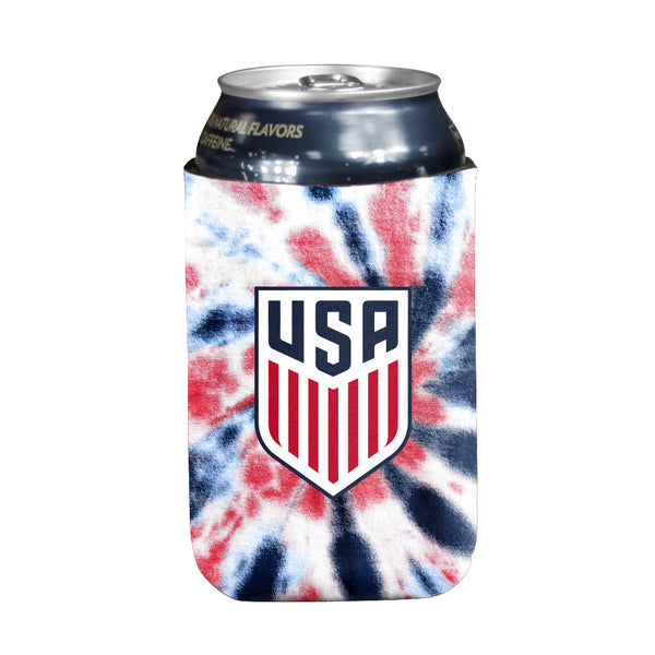 Logo US Soccer Team Tie Dye Can Coozie Coozie Logo Brands 