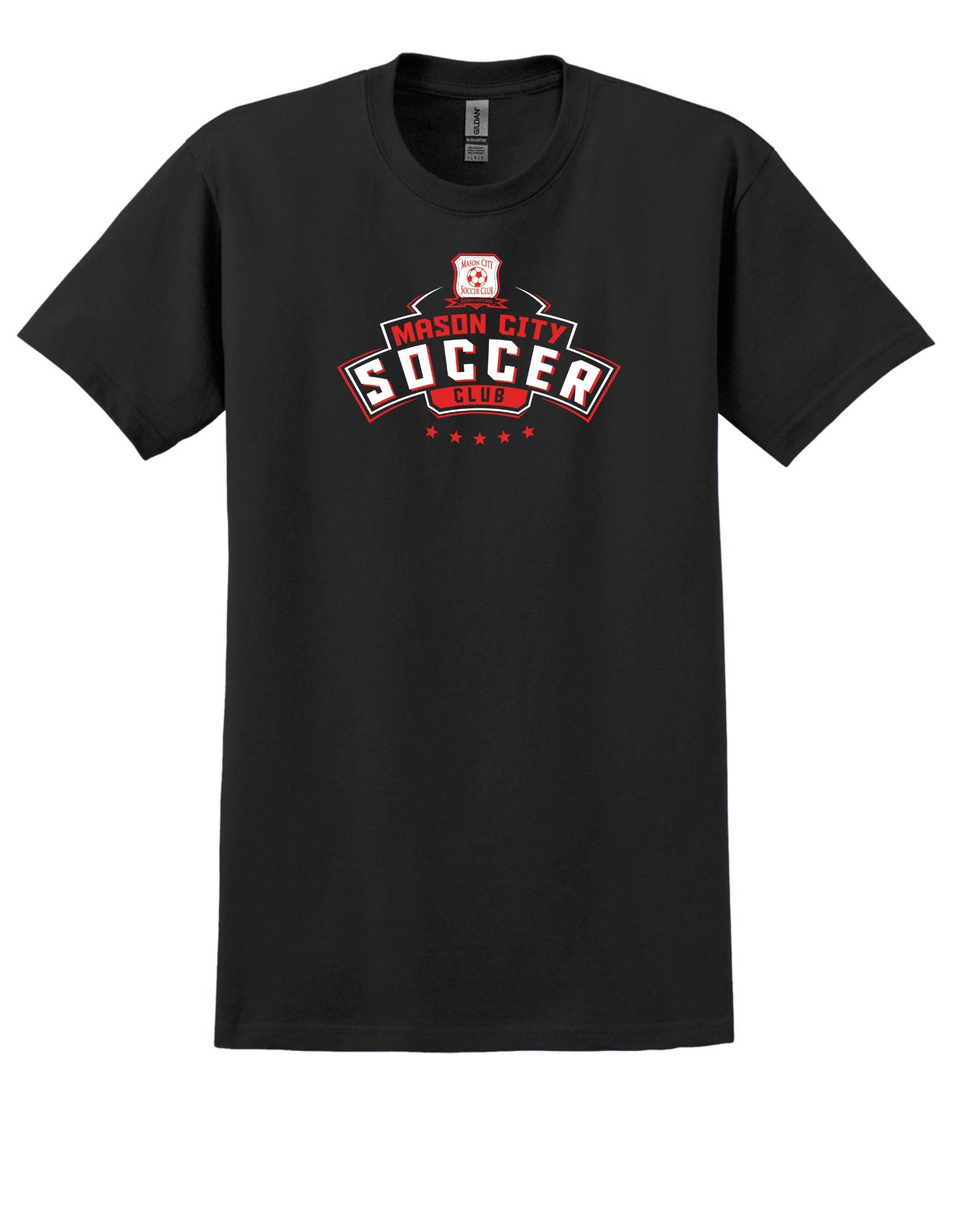 Mason City Soccer Club | Men's Short Sleeve T-Shirt T-Shirt Goal Kick Soccer Small Black 