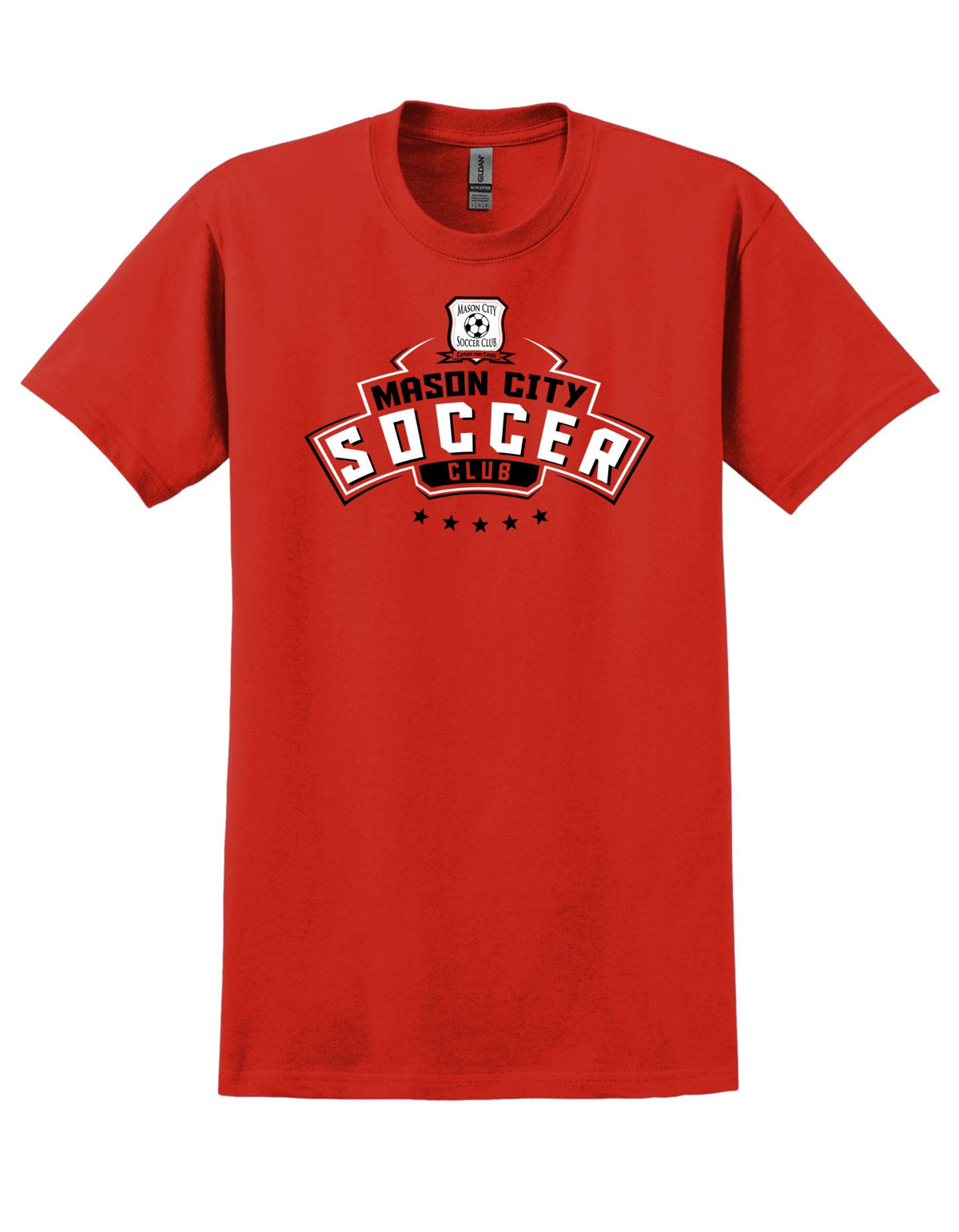 Mason City Soccer Club | Men&#39;s Short Sleeve T-Shirt T-Shirt Goal Kick Soccer Small Red 