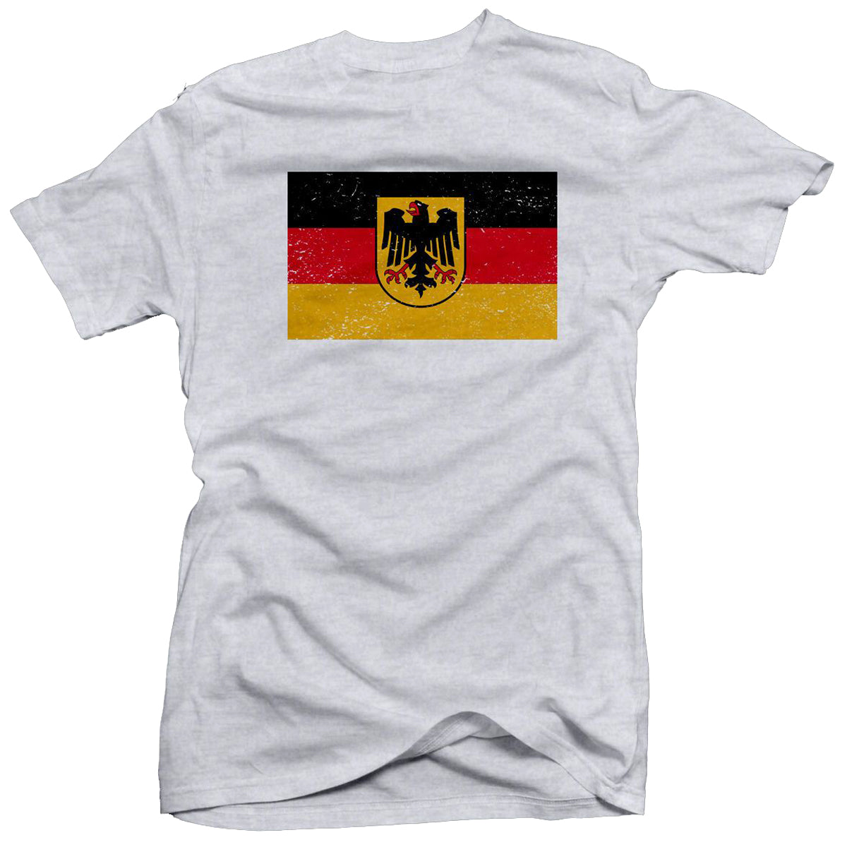 Men's Germany Vintage Coat of Arms Tee T-Shirt 411 Ash Grey Small 