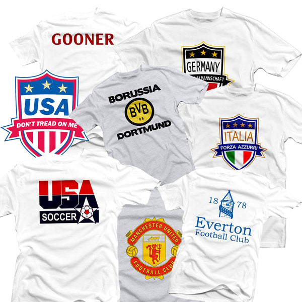 Mystery Soccer Tee Shirt T-shirts 411 Tee Youth Medium White/Ash