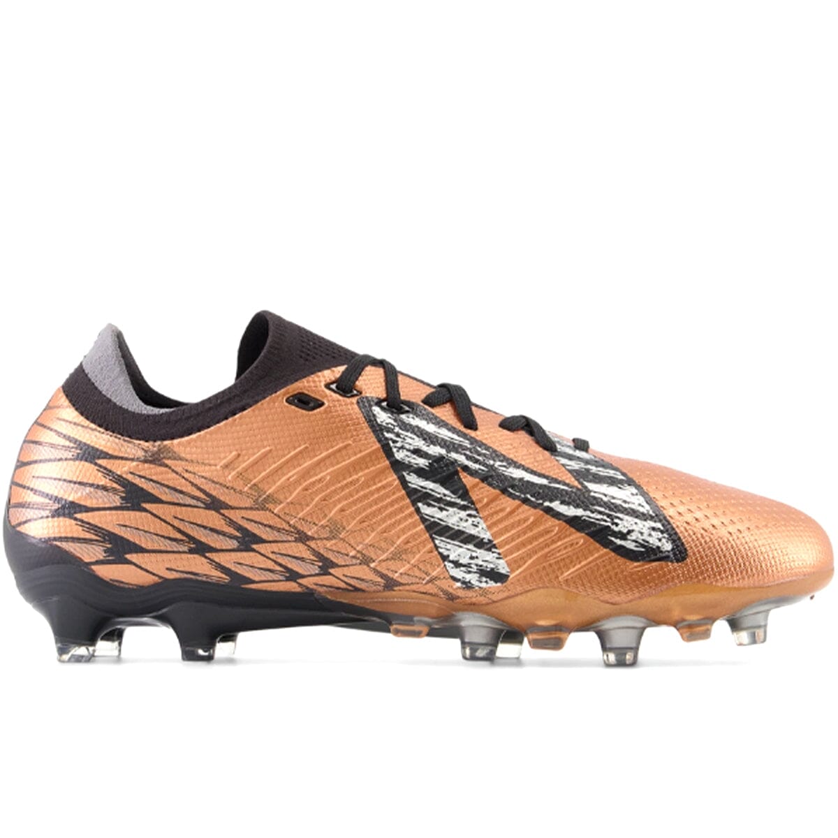 New Balance Men&#39;s Tekela V4 Pro Low Laced FG Soccer Shoe | ST1FLCB4 Soccer Cleats New Balance 7.5 D Black / Copper / Silver 