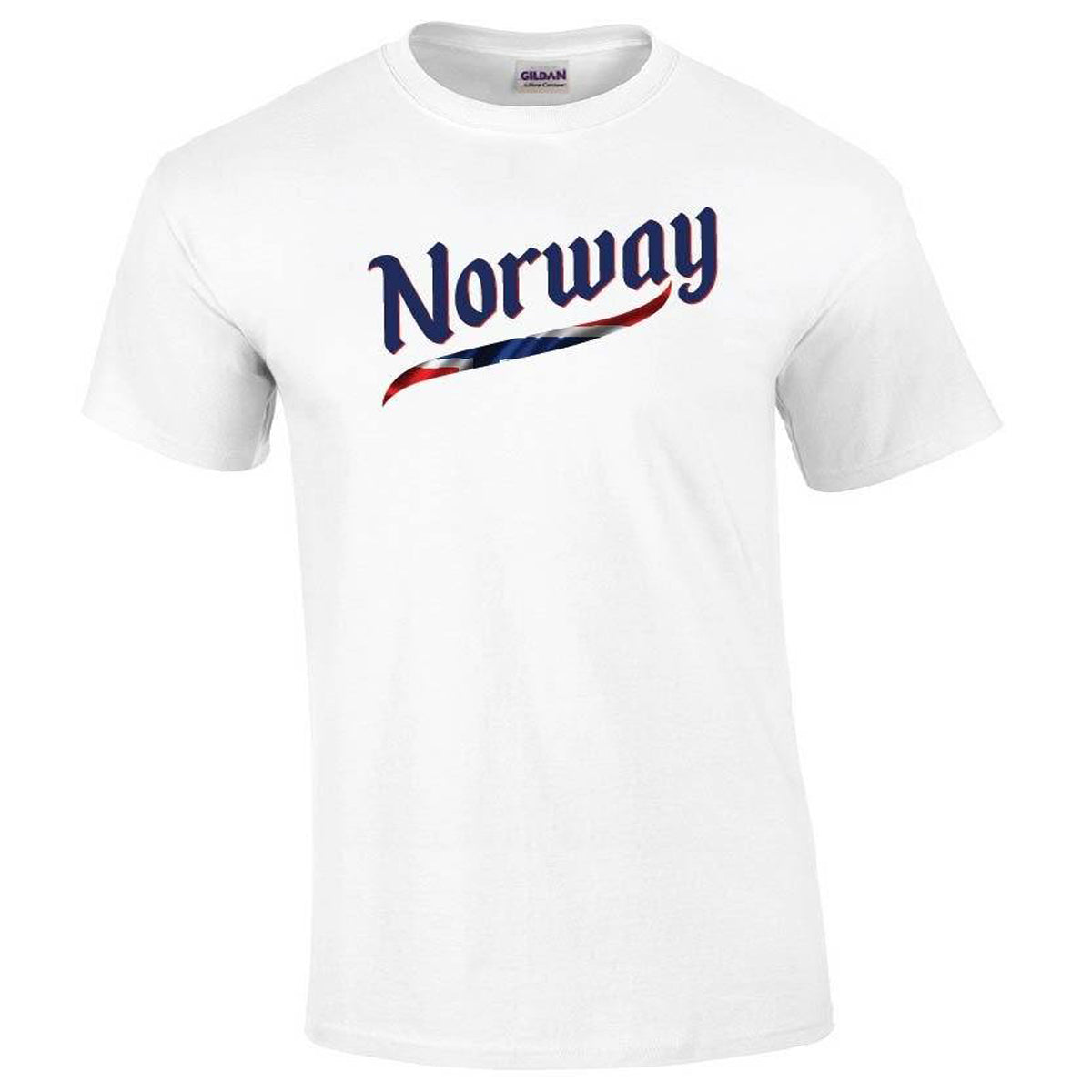 Norway Script World Cup 2019 Printed Tee T-shirts 411 Youth Medium White Youth