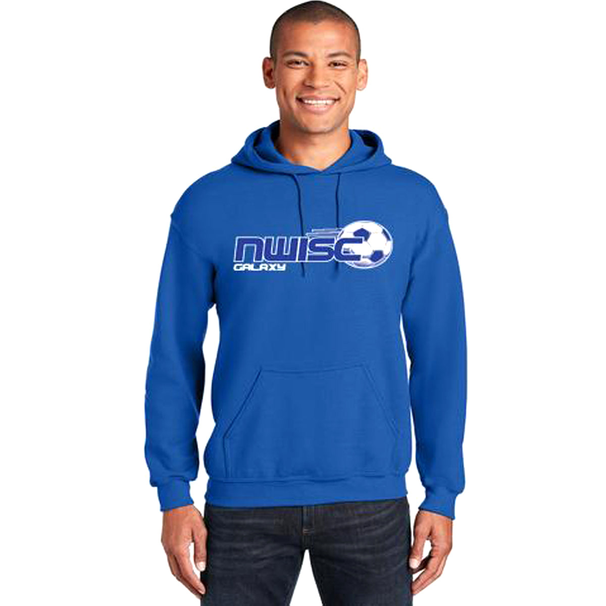 NWISC Galaxy Gildan Hooded Sweatshirt Hooded Sweatshirt Goal Kick Soccer Adult Small 