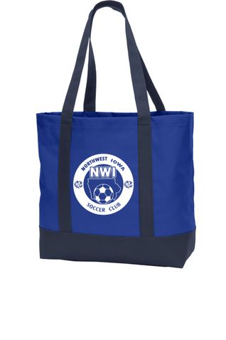 NWISC Galaxy Premium Tote Bag Chair Goal Kick Soccer Royal/Black 