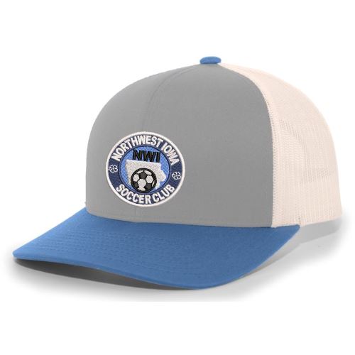 NWISC Galaxy | Snapback Trucker Hat Hat Goal Kick Soccer HEATHER GREY/BEIGE/SMOKE BLUE One Size Fits Most 