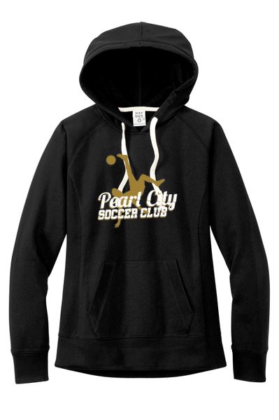 Pearl City Soccer Club Women's District Re-Fleece Hoodie Shirt Goal Kick Soccer X-Small Black 