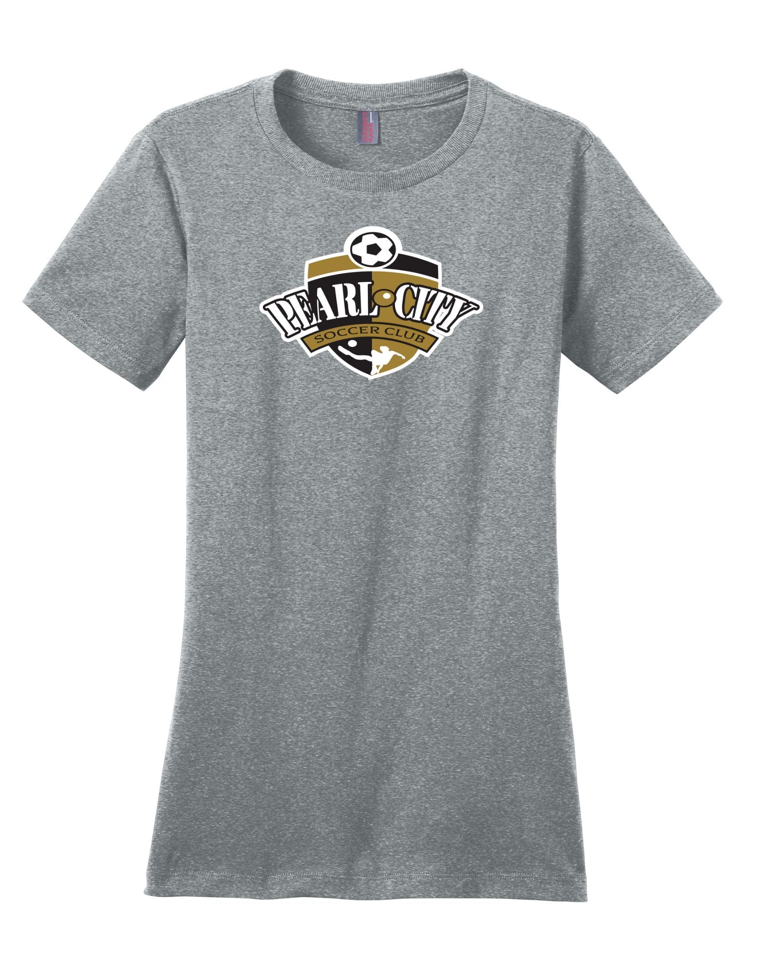 Pearl City Soccer Club Women's Tee Shirt Goal Kick Soccer X-Small Heathered Steel 