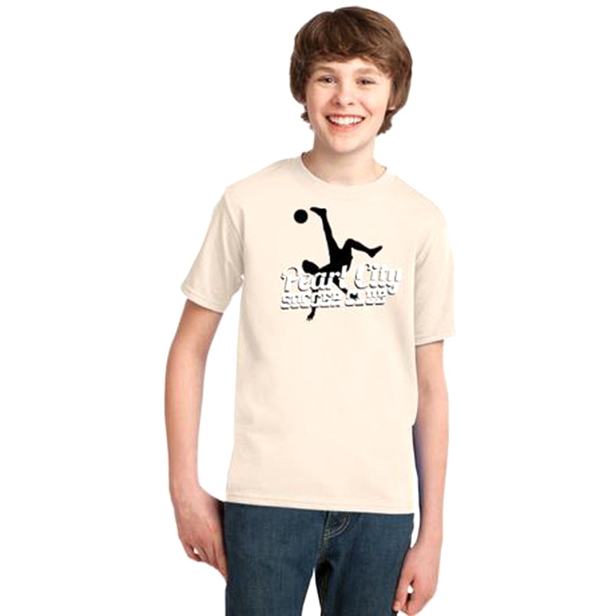 Pearl City Soccer Club Youth Essential Tee Essential Tee Goal Kick Soccer Youth X-Small Natural 