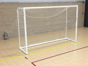 Pevo Futsal Goal Series (Indoor) Goals Goal Kick Soccer Park - FUTSAL - 3&quot; Round with Channel White 