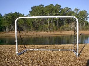 Pevo Small Goal Series - 2&quot; Round (Unpainted) Goals Goal Kick Soccer Youth - 4&#39; x 6&#39; - 2&quot; Round With Castings 