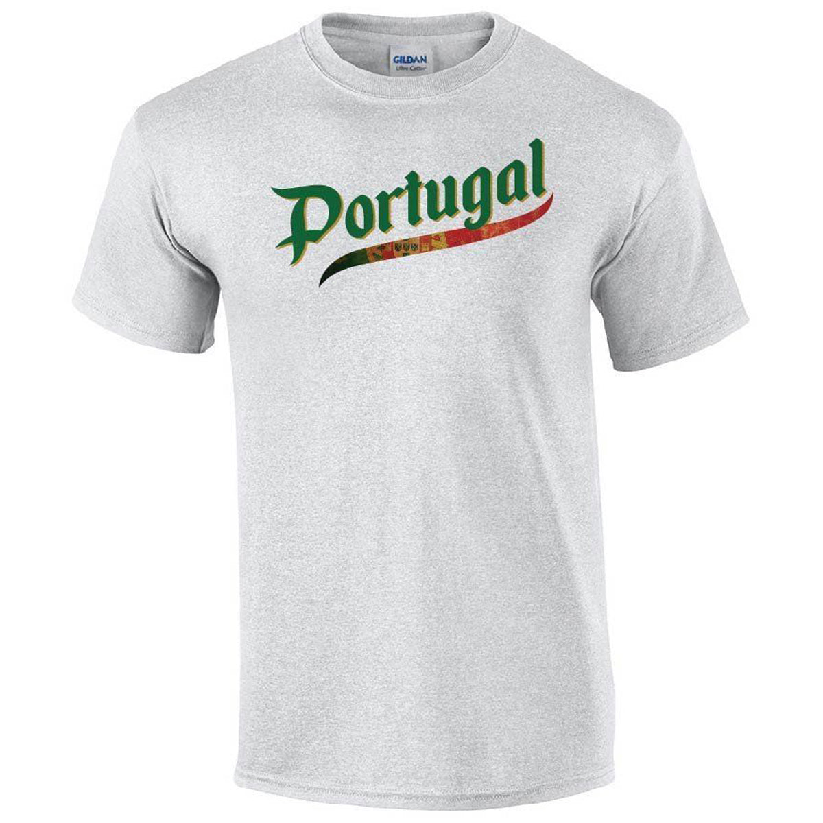 Portugal Script World Cup 2022 Printed Tee T-shirts 411 Youth Medium Ash Youth
