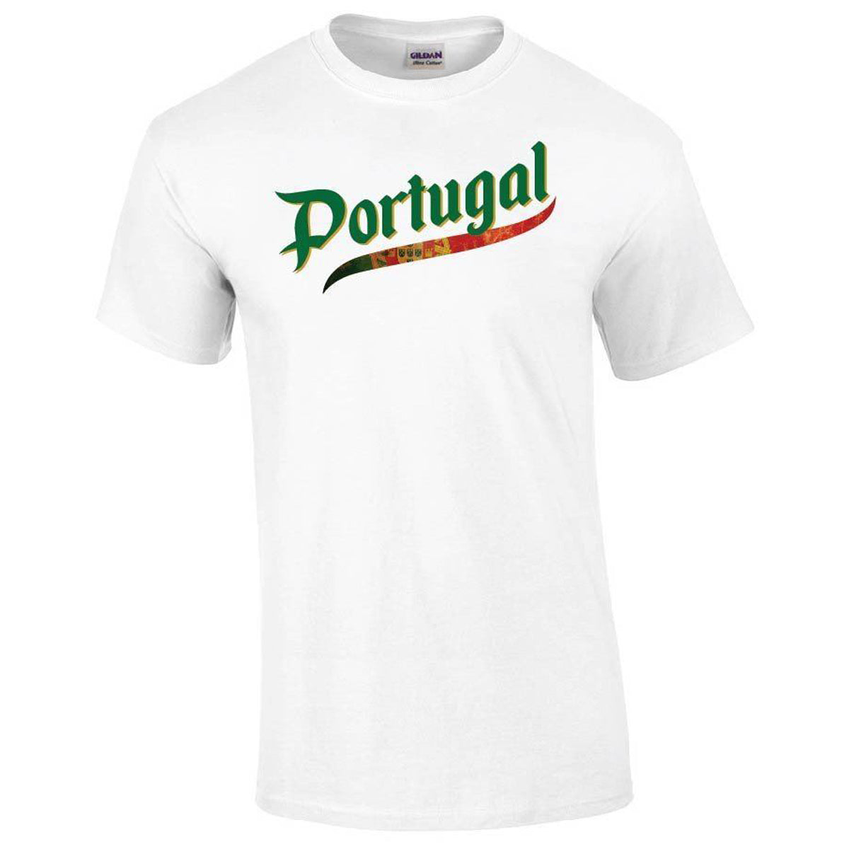 Portugal Script World Cup 2022 Printed Tee T-shirts 411 Youth Medium White Youth