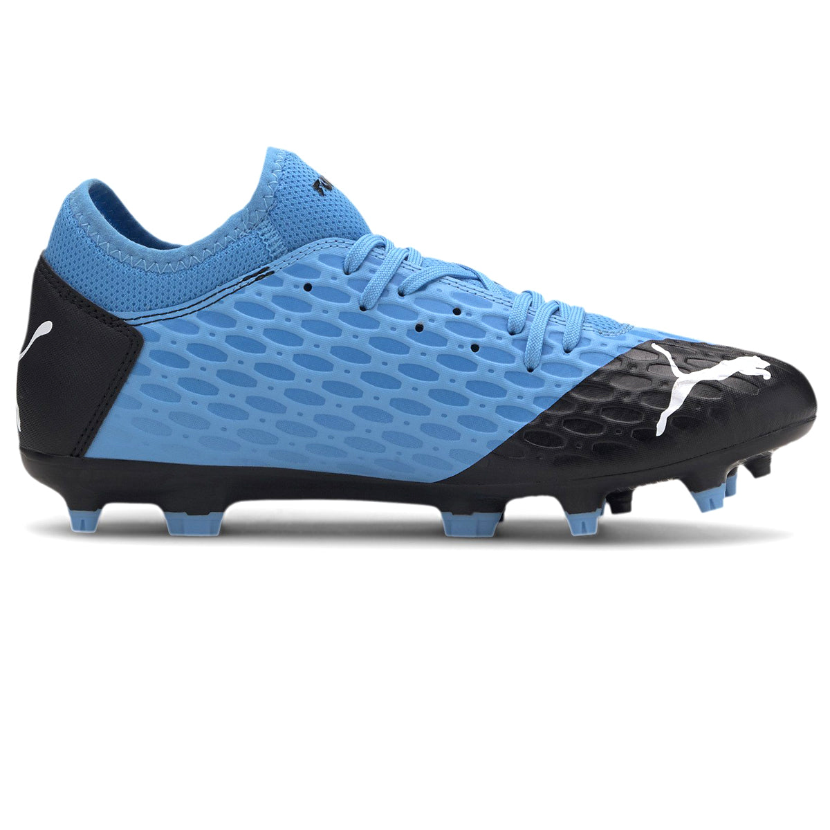 PUMA Men's Future 5.4 FG/AG Soccer Cleats | 10578501 Cleats Puma 9 Luminous Blue-puma Black-pink Alert 