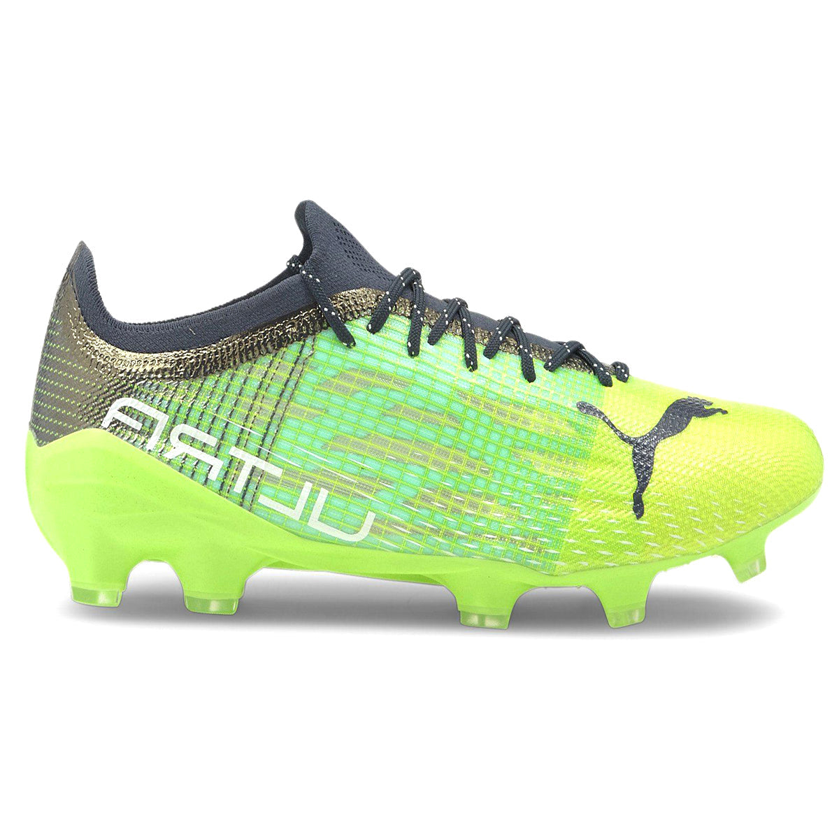 Puma Men's Ultra 1.3 FG/AG Soccer Cleats | 10647704 Cleats Puma 8 GREEN GLARE-ELEKTRO AQUA-SPELLBOUND 