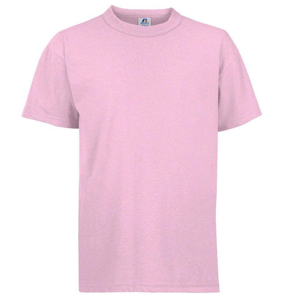 Russell Athletic Men&#39;s Short-Sleeve Cotton T-Shirt T-Shirt Russell Athletic Adult X-Large Pink 