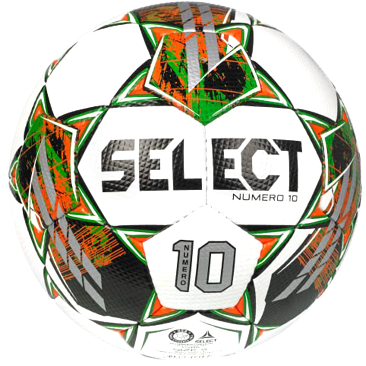 SELECT Numero 10 V22 Soccer Ball Soccer Balls Select 5 White/Green/Orange 