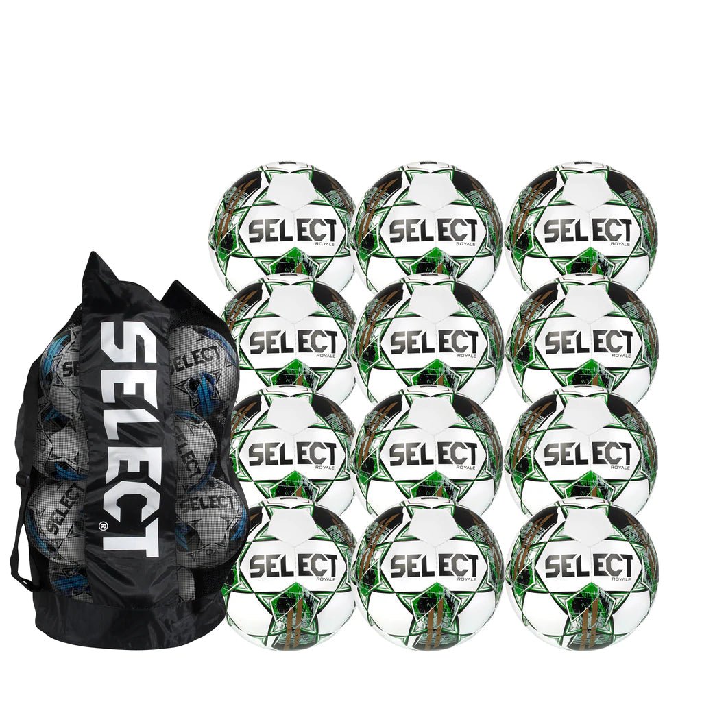 Select Royale V22 Pack - 12 Balls + Duffle Soccer Ball Select 5 Green 