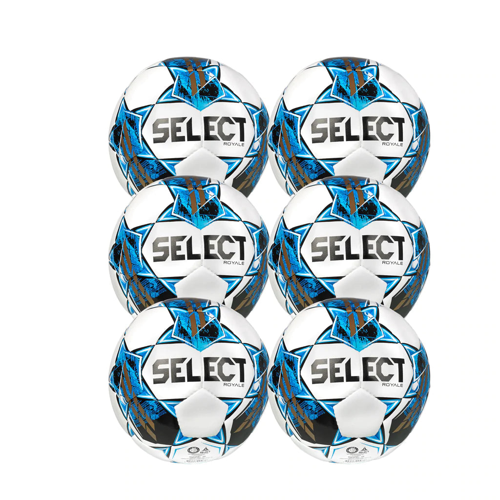 Select Royale V22 Pack - 6 Balls Soccer Ball Select 5 Blue 