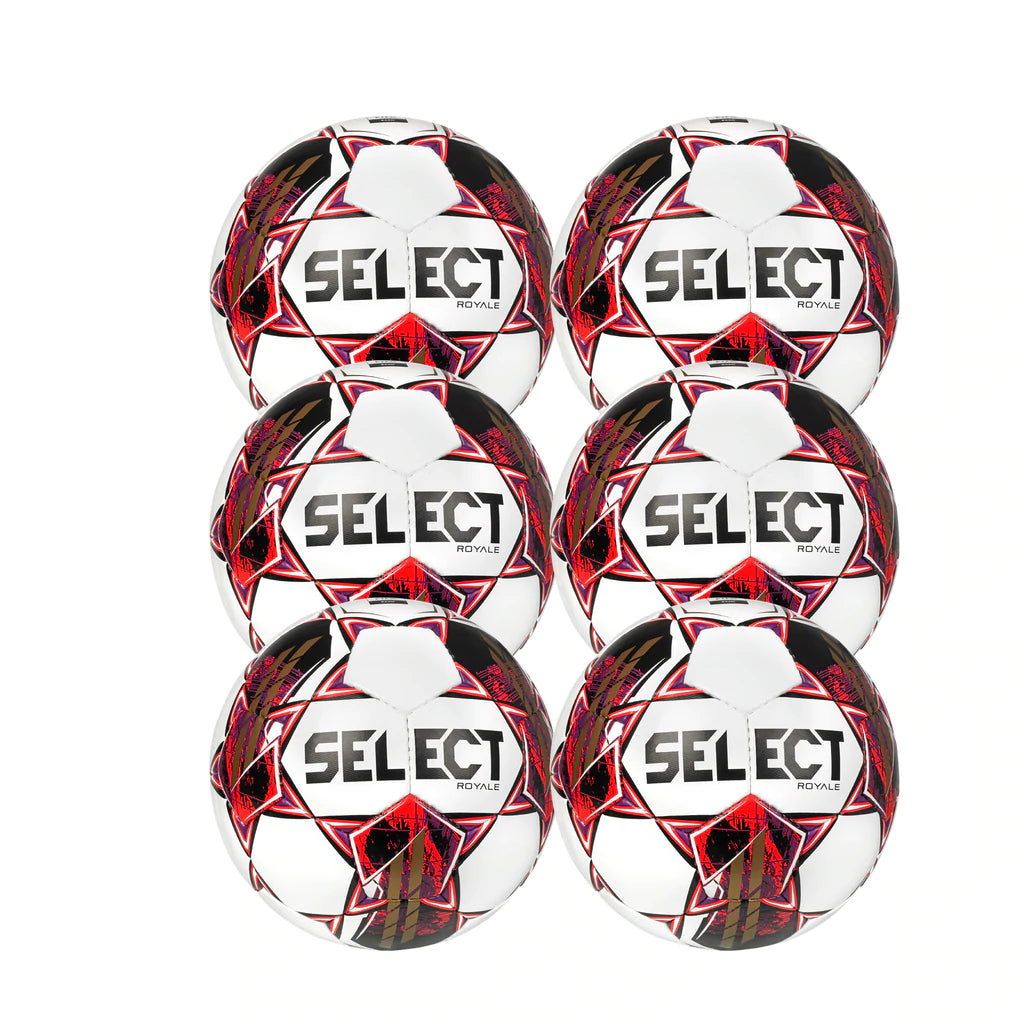 Select Royale V22 Pack - 6 Balls Soccer Ball Select 5 Red 