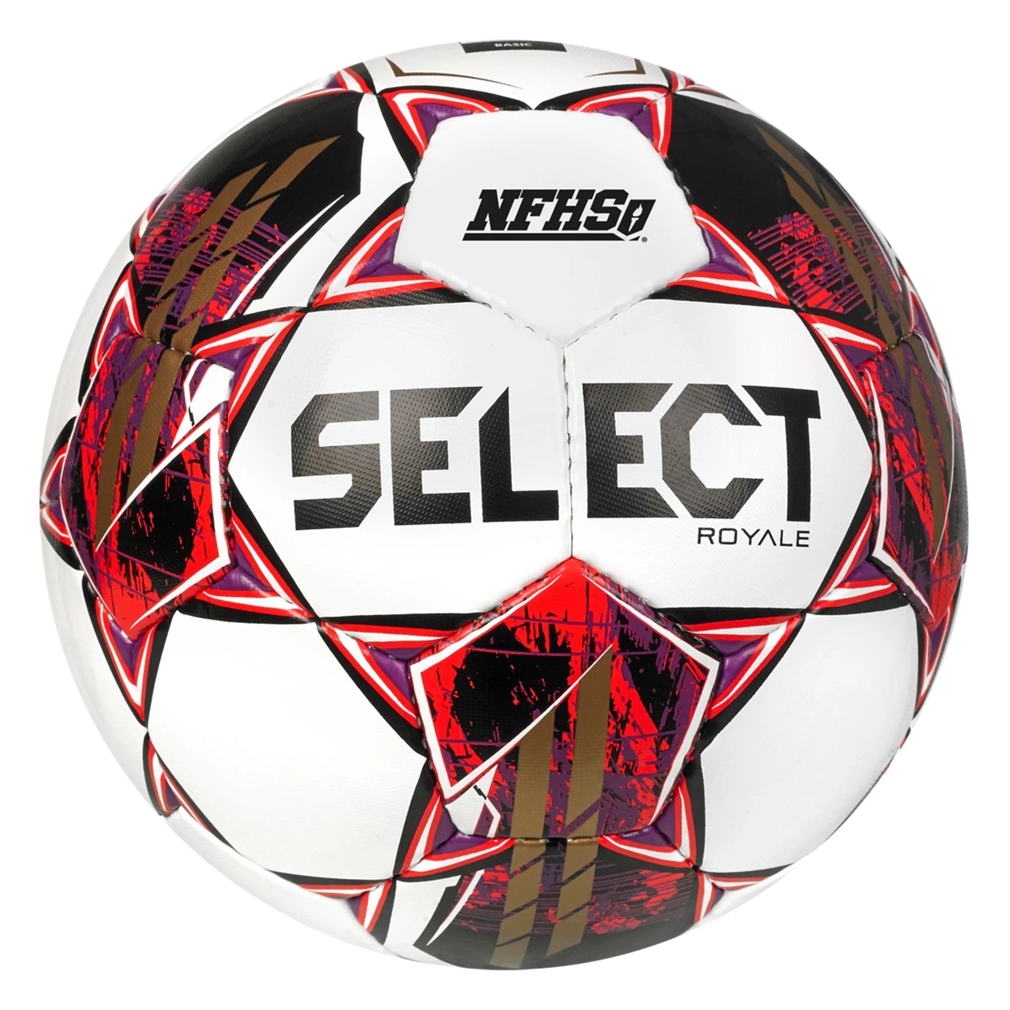 Select Royale v22 Soccer Ball Soccer Balls Select 5 White/Red/Purple 