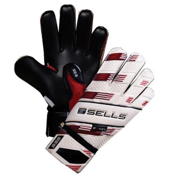 Sells Victor Valdes Technical Excel SuperSoft 3 Goalkeeper Gear Sells 8 White/Red/Maroon 