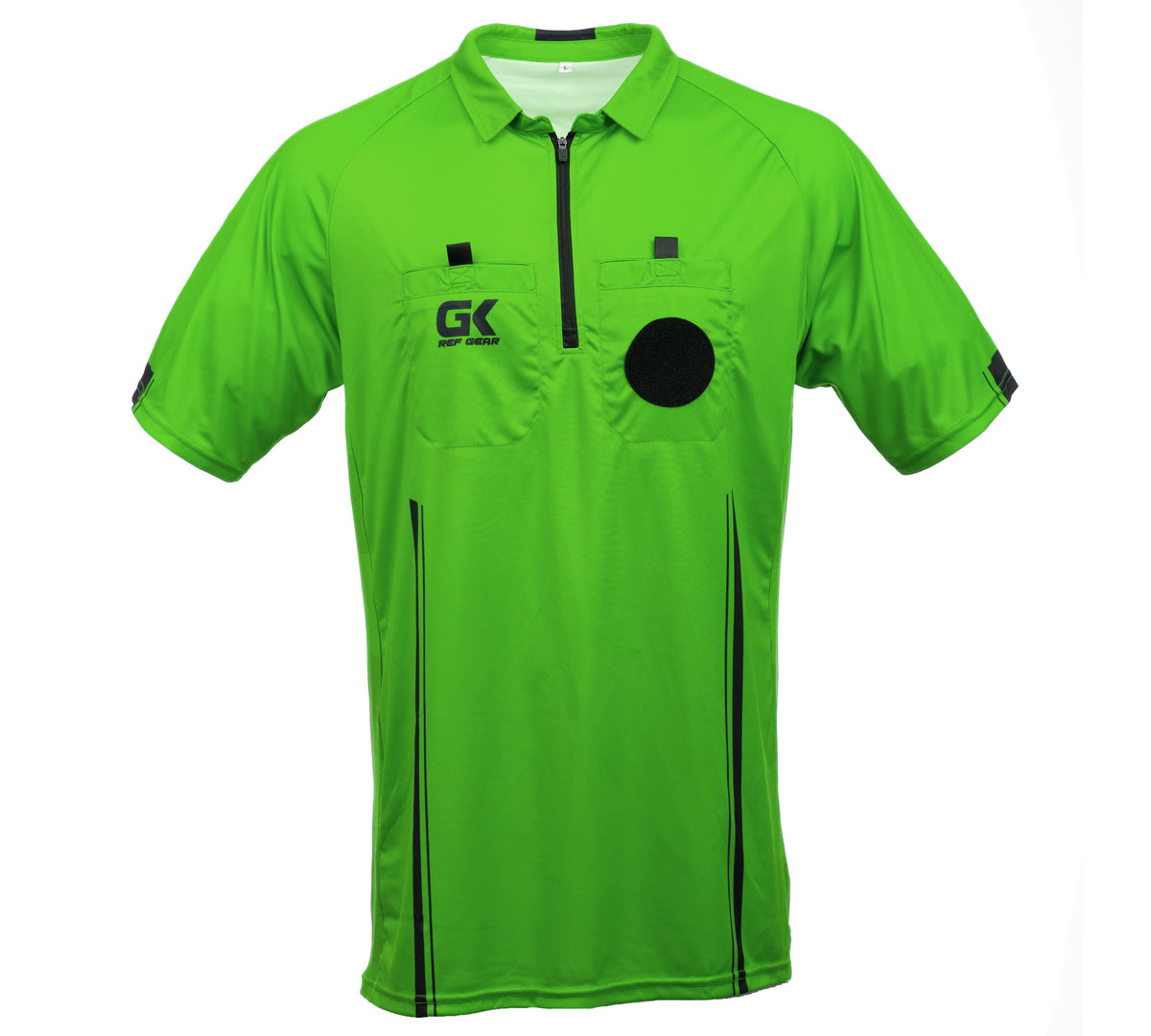 Soccer Referee Jersey Short Sleeve Referee Gear Goal Kick Soccer Small Green 