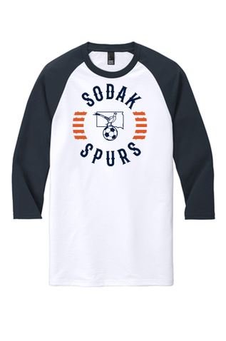 SoDak Spurs Soccer Club Men's 3/4 Sleeve Tee - Goal Kick Soccer