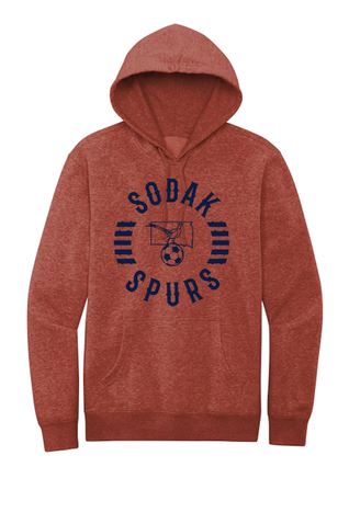SoDak Spurs Soccer Club Men's Hooded Sweatshirt Shirts & Tops Port & Company Heather Russett Men's Small 
