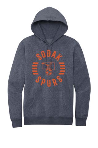 SoDak Spurs Soccer Club Men's Hooded Sweatshirt Shirts & Tops Port & Company Navy Heather Men's Small 
