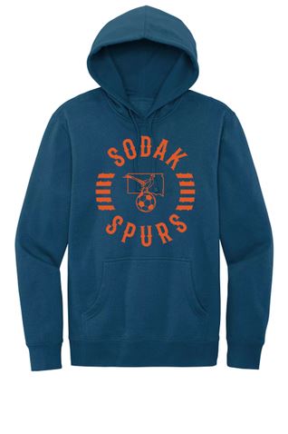 SoDak Spurs Soccer Club Men's Hooded Sweatshirt Shirts & Tops Port & Company Neptune Blue Men's Small 