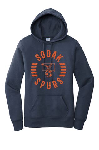 SoDak Spurs Soccer Club Women's Core Hooded Sweatshirt Hooded Sweatshirt Port & Company Navy X-Small 