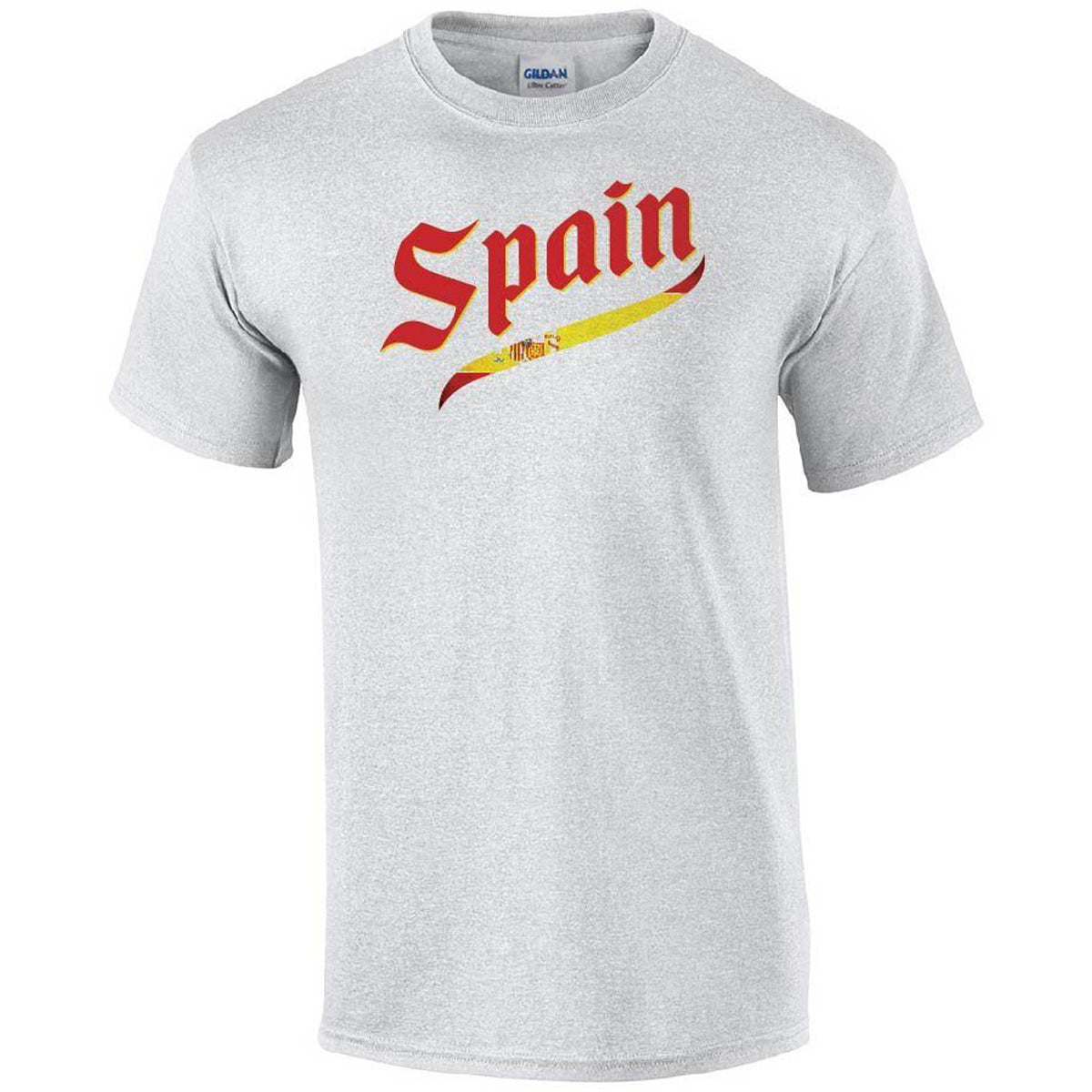 Spain Script World Cup 2022 Printed Tee T-shirts 411 Youth Medium Ash Youth