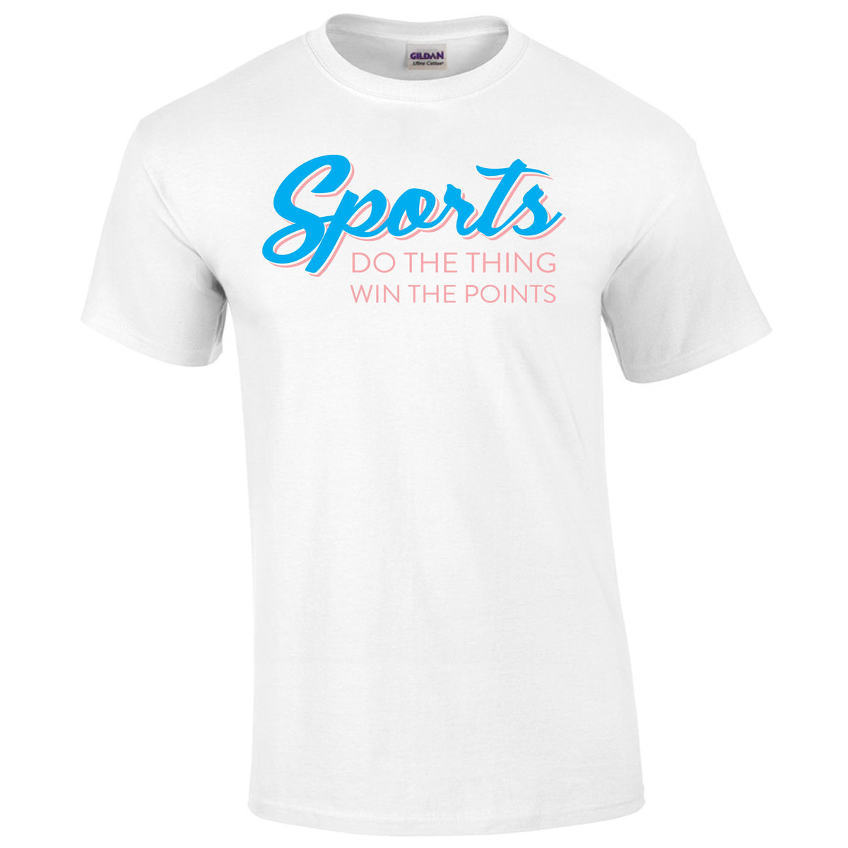 Sports: Do The Thing Win The Points Printed Tee Humorous Shirt 411 Youth Medium White Youth
