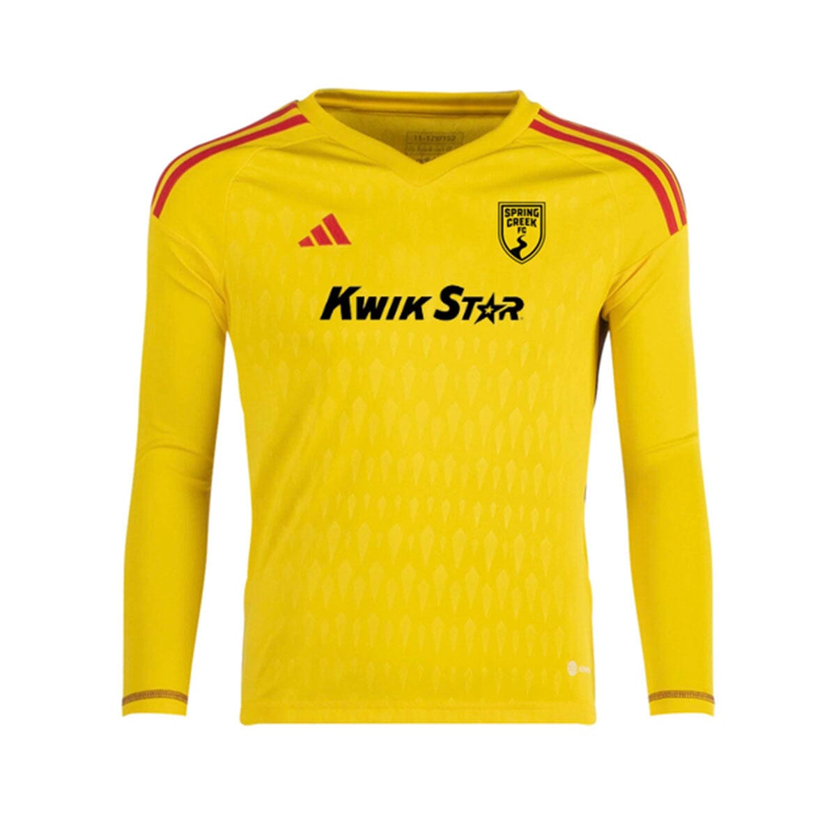 Spring Creek FC &#39;23-&#39;24 Competition Gk Jersey - Team Yellow Jersey Adidas Youth Medium (10-12) Team Yellow 