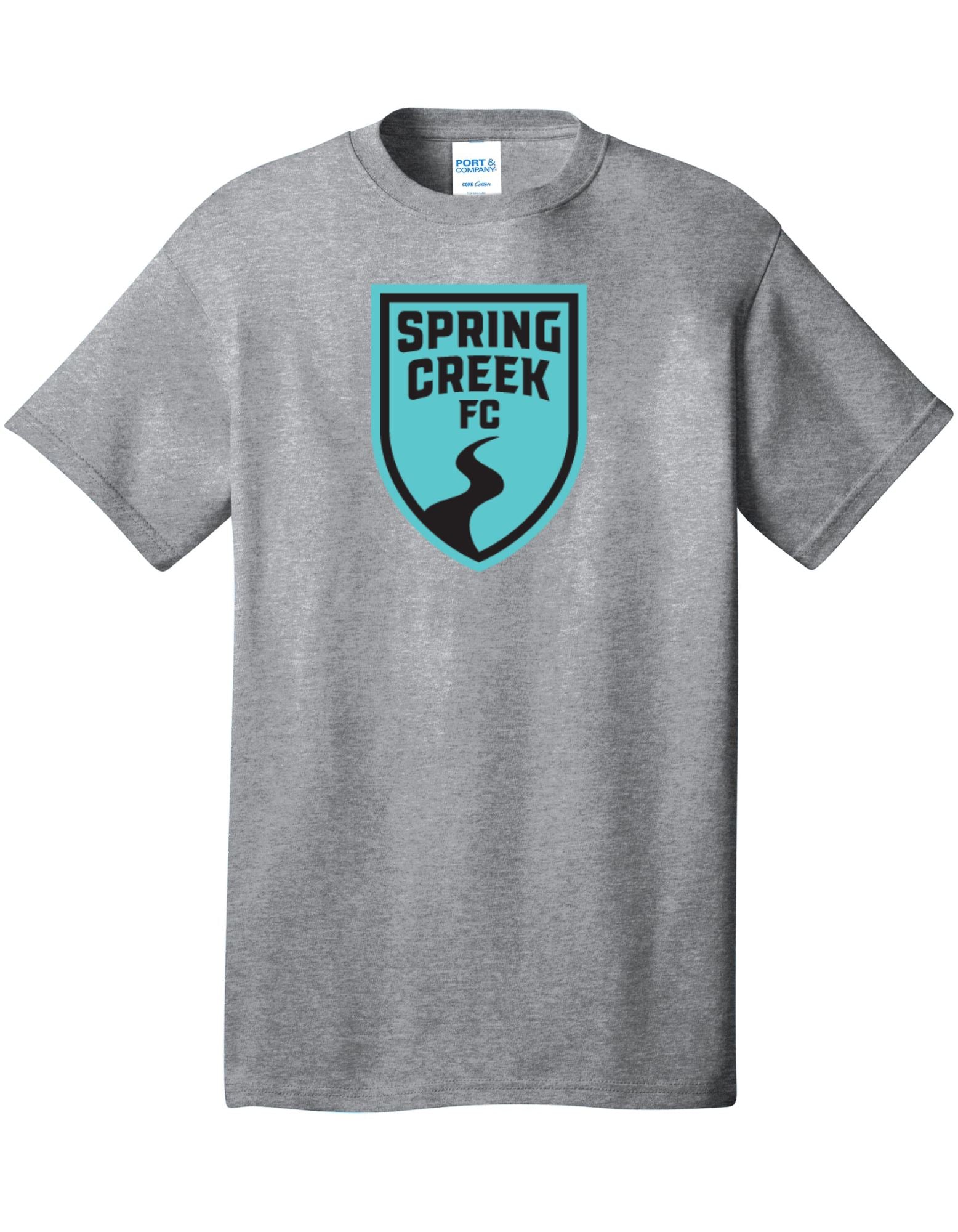 Spring Creek FC | Men's Short Sleeve t-shirt Goal Kick Soccer Heathered Grey Men's Small 