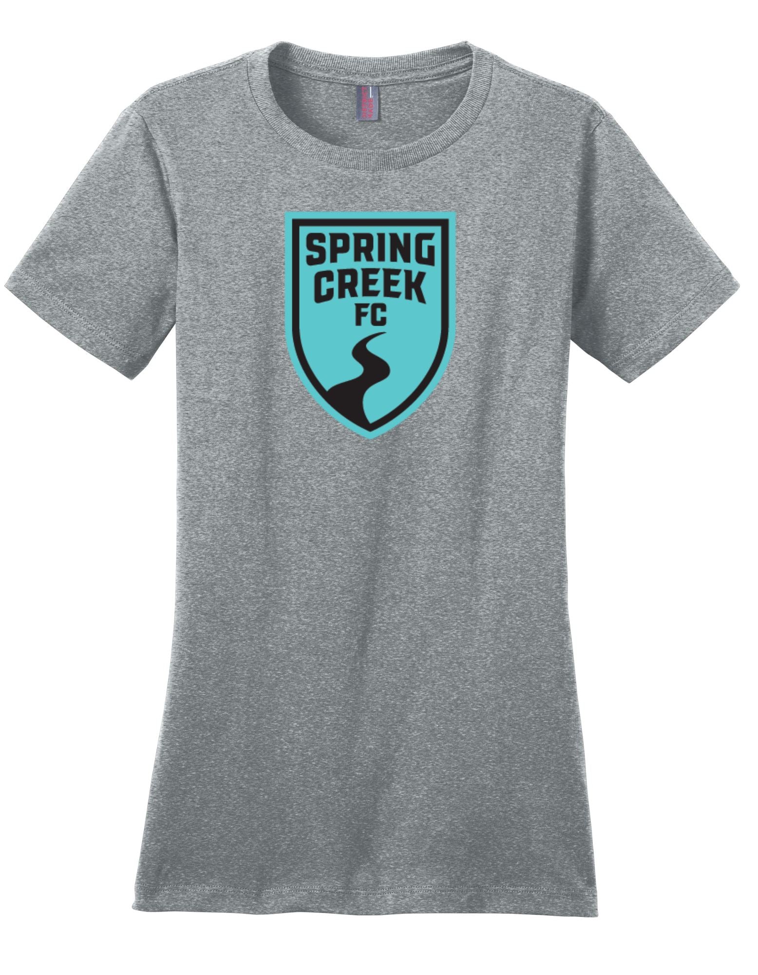 Spring Creek FC | Women's Short Sleeve t-shirt Goal Kick Soccer Heathered Grey Women's Small 