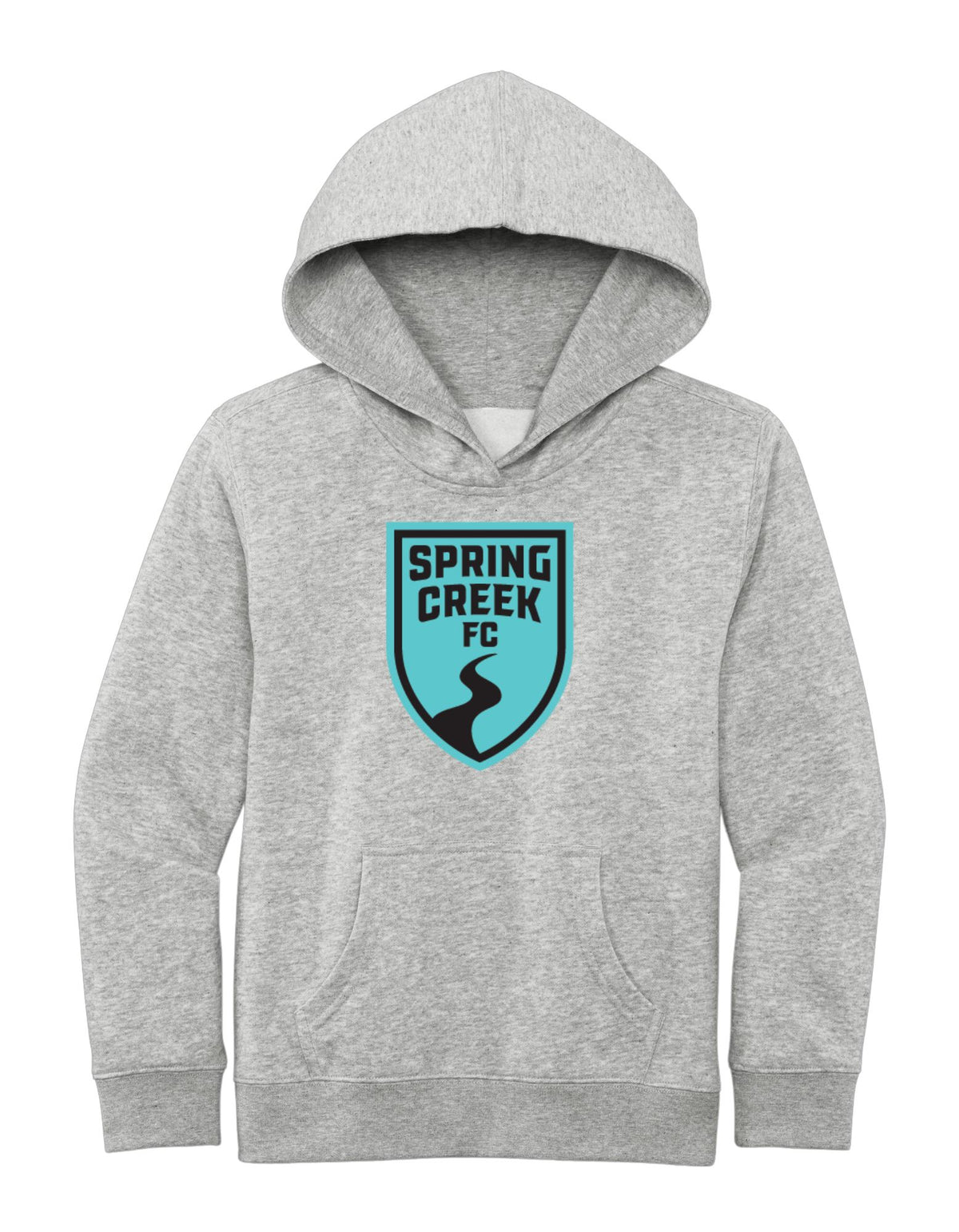 Spring Creek FC | Youth Hooded Sweatshirt Goal Kick Soccer Heathered Grey Youth Small 