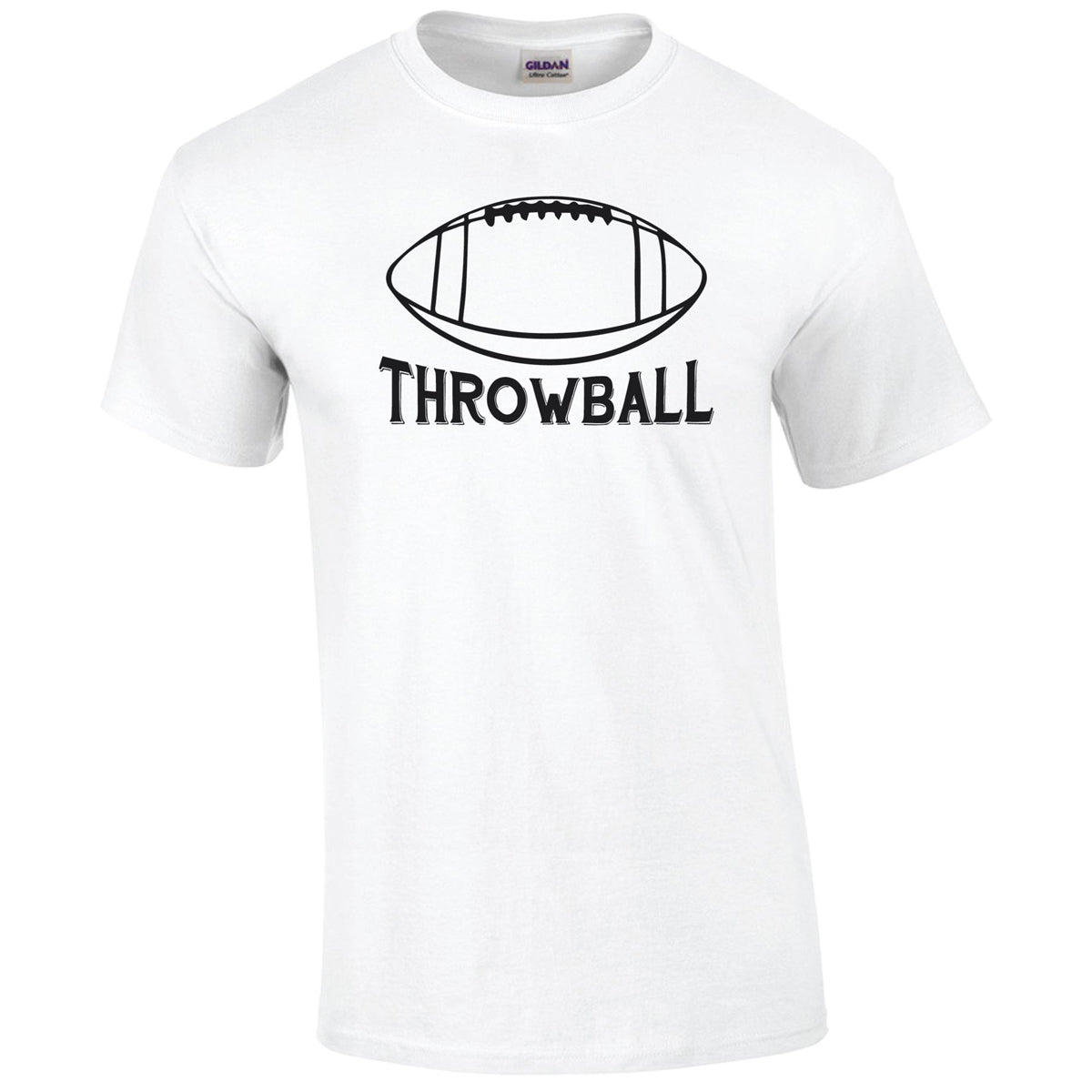Throwball Soccer T-Shirt T-shirts 411 Youth Medium White 