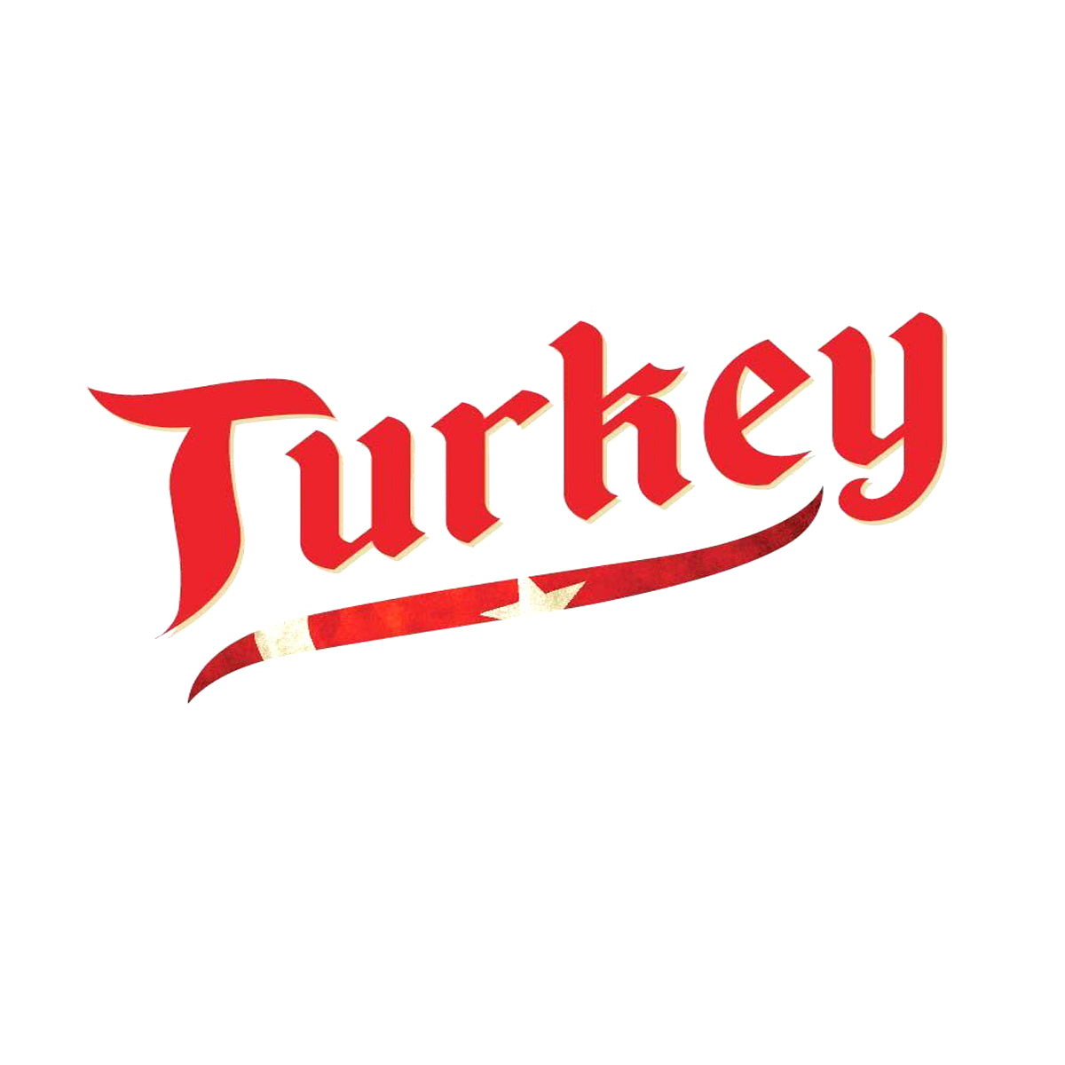 Turkey Script Euro 2016 Printed Tee T-shirts 411 