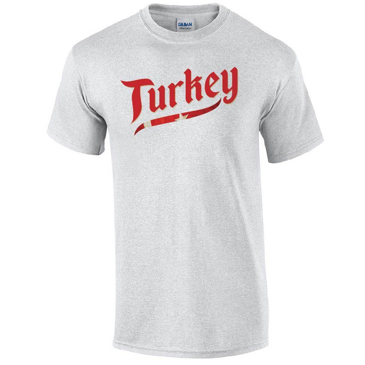 Turkey Script Euro 2016 Printed Tee T-shirts 411 Youth Medium Ash Youth