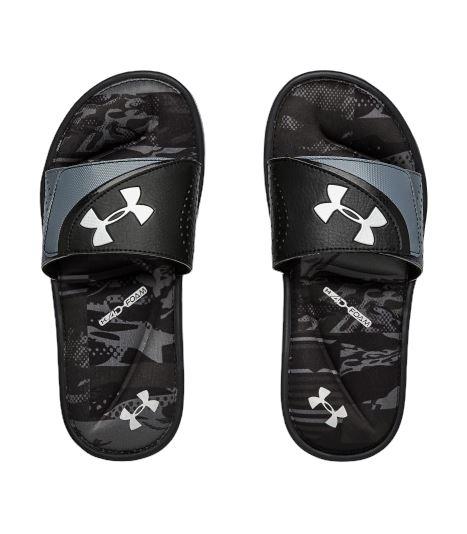 Under Armour Boys Ignite VI STRK PW Slides Black 1