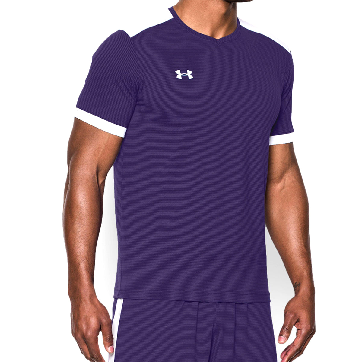 Under Armour Fixture Men's Soccer Jersey - Purple Jersey Under Armour 