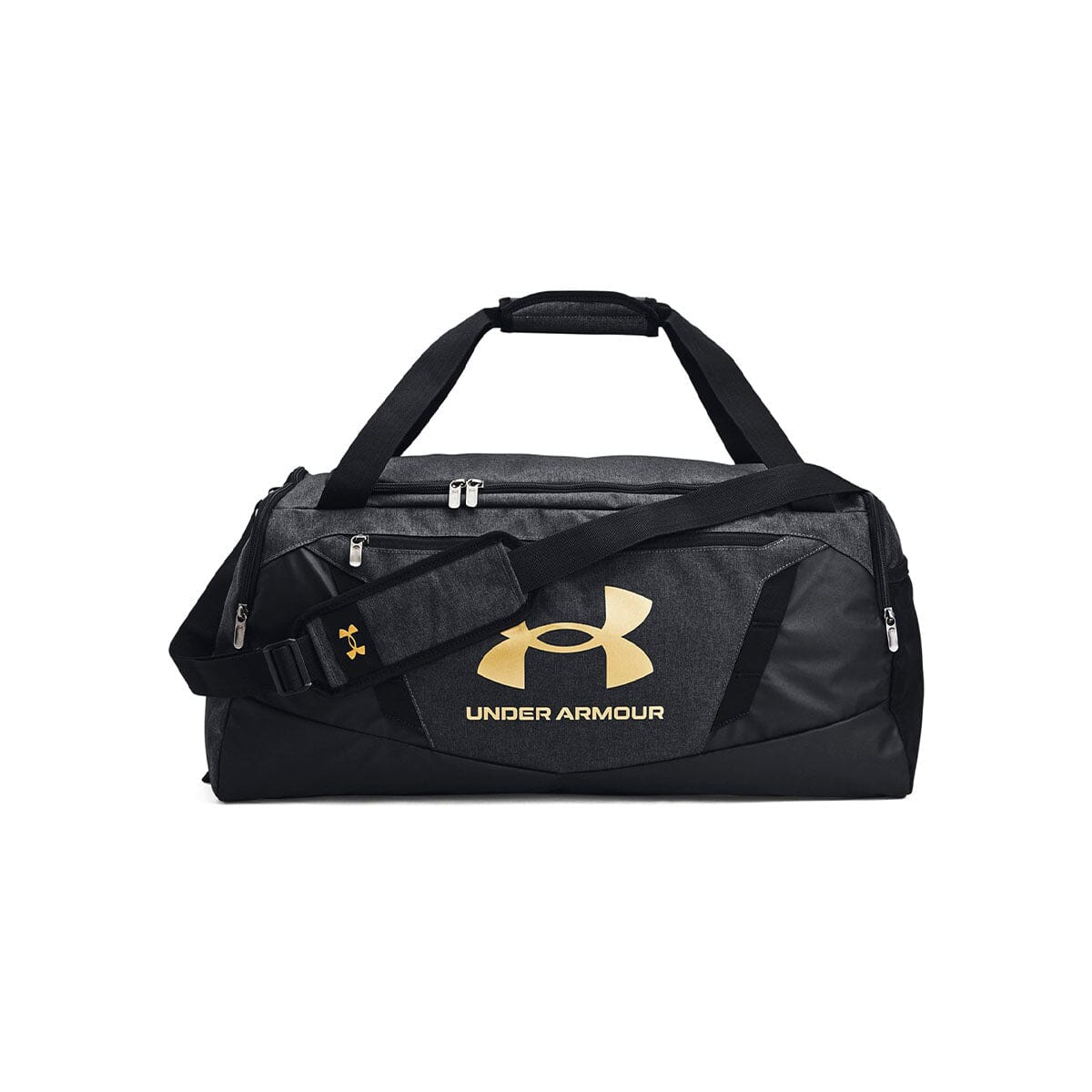 Under Armour UA Undeniable 5.0 Medium Duffle Bag Bags Under Armour OSFM Black Medium Heather / Black / Metallic Gold 