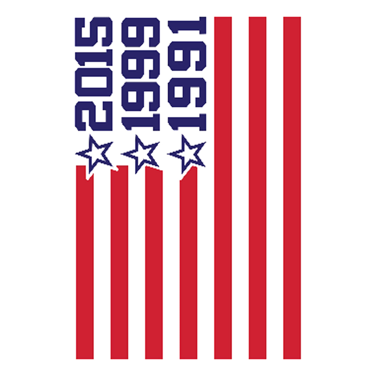 USA Soccer T-Shirt - 3 Stars T-shirts 411 
