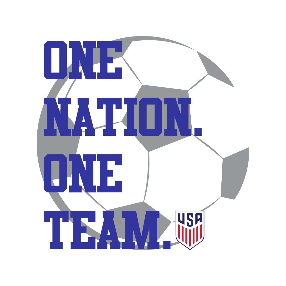 USA Soccer T-Shirt - One Nation One Team T-shirts 411 